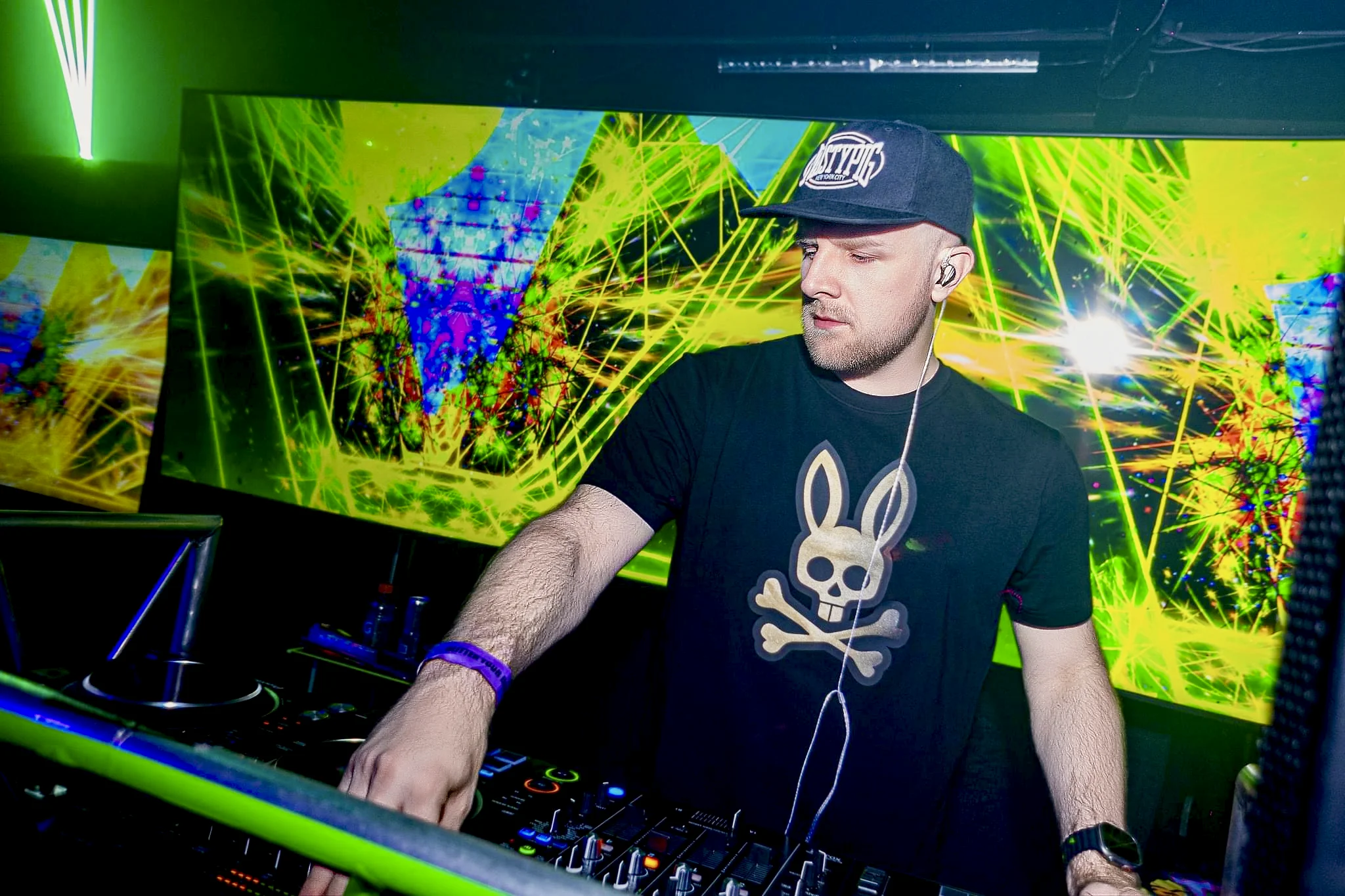 DJ Joshua D performing at a live event