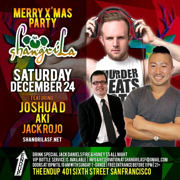 ShangriLa Merry X'mas Party flyer