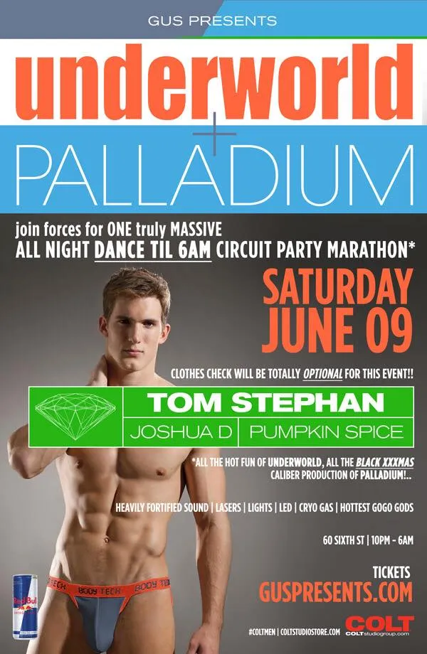 Underworld Palladium flyer